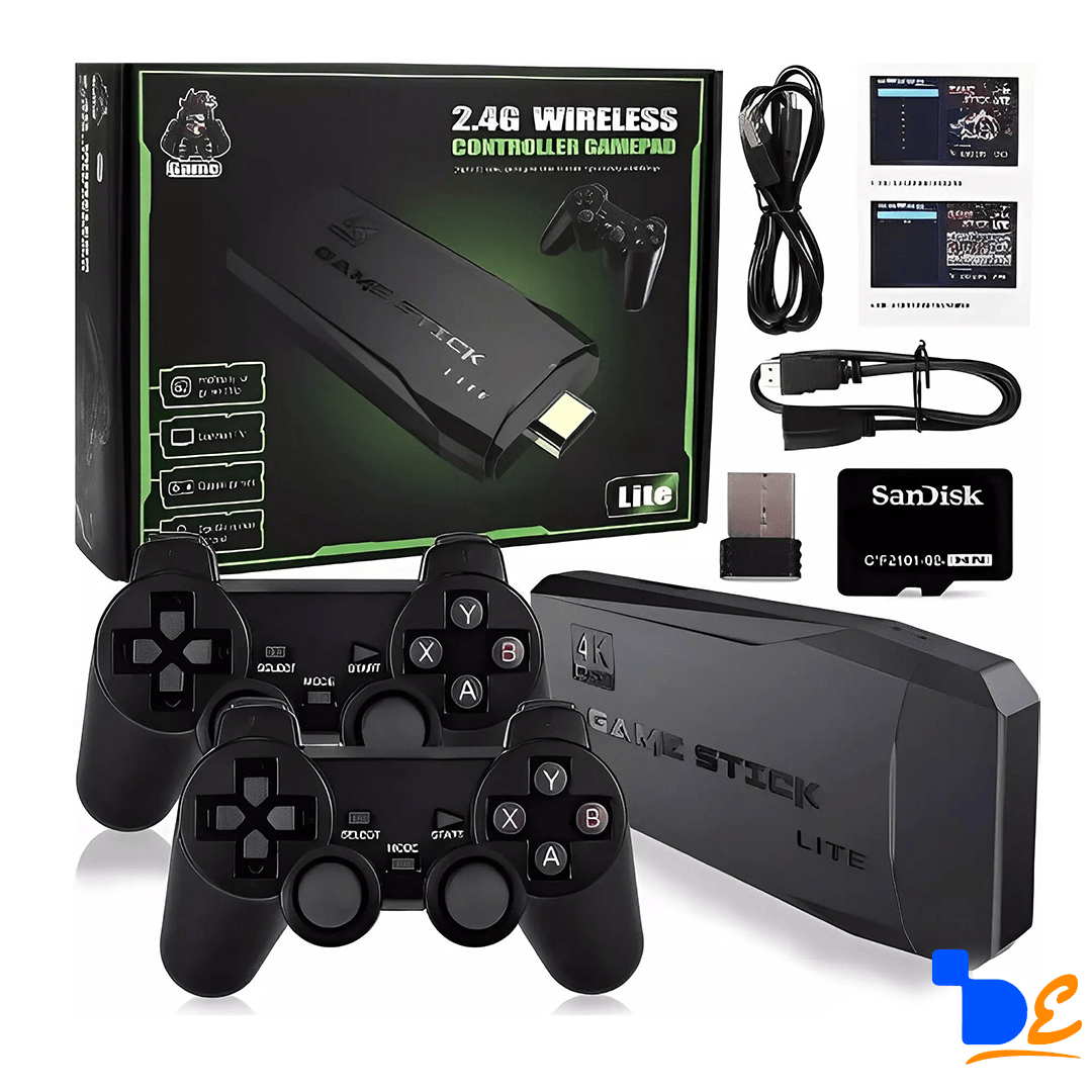 GameStick© – VideoGame Retrô con 20.000 Juegos + Mando inalámbrico extra Grátis