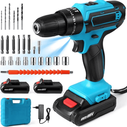 Taladro Percutor + Kit de Accesorios GRATIS (SOLO HOY)