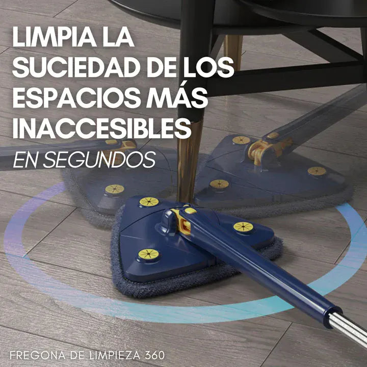 SuperMop® - Fregona 360º autoescurrible + 5 Paños de Recambios Grátis