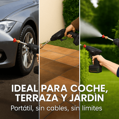 HydroForce™ – Pistola de Alta Presión Portátil Profesional + 2 Baterías + Kit de Accesorios GRATIS