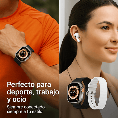 COMBO Smartwatch + 2 Correas + Auriculares Premium + Envío Gratis [SOLO HOY]