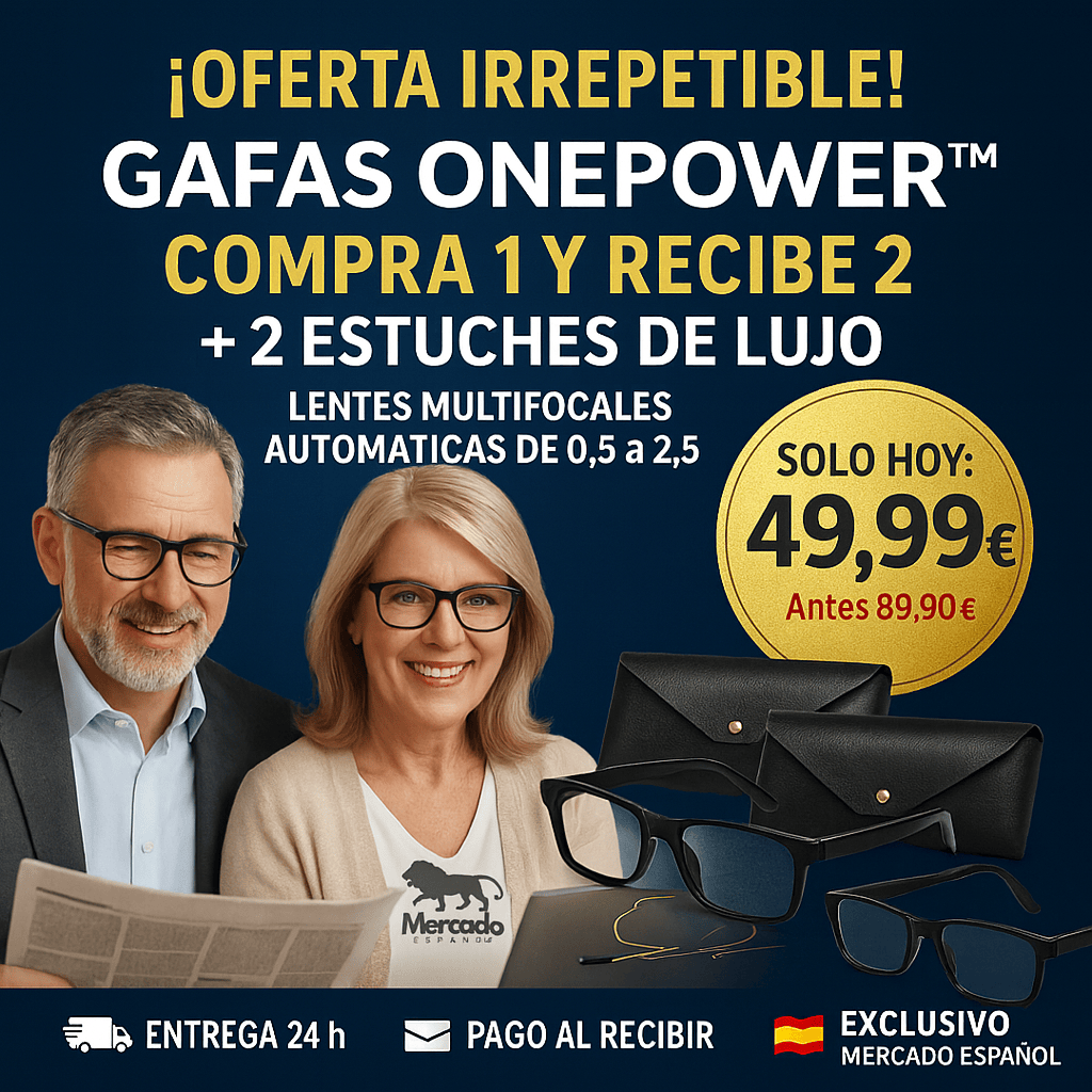Gafas OnePower™ – Visión clara inmediata | COMPRA 1 Y RECIBE 2 + 2 Estuches de Lujo GRATIS
