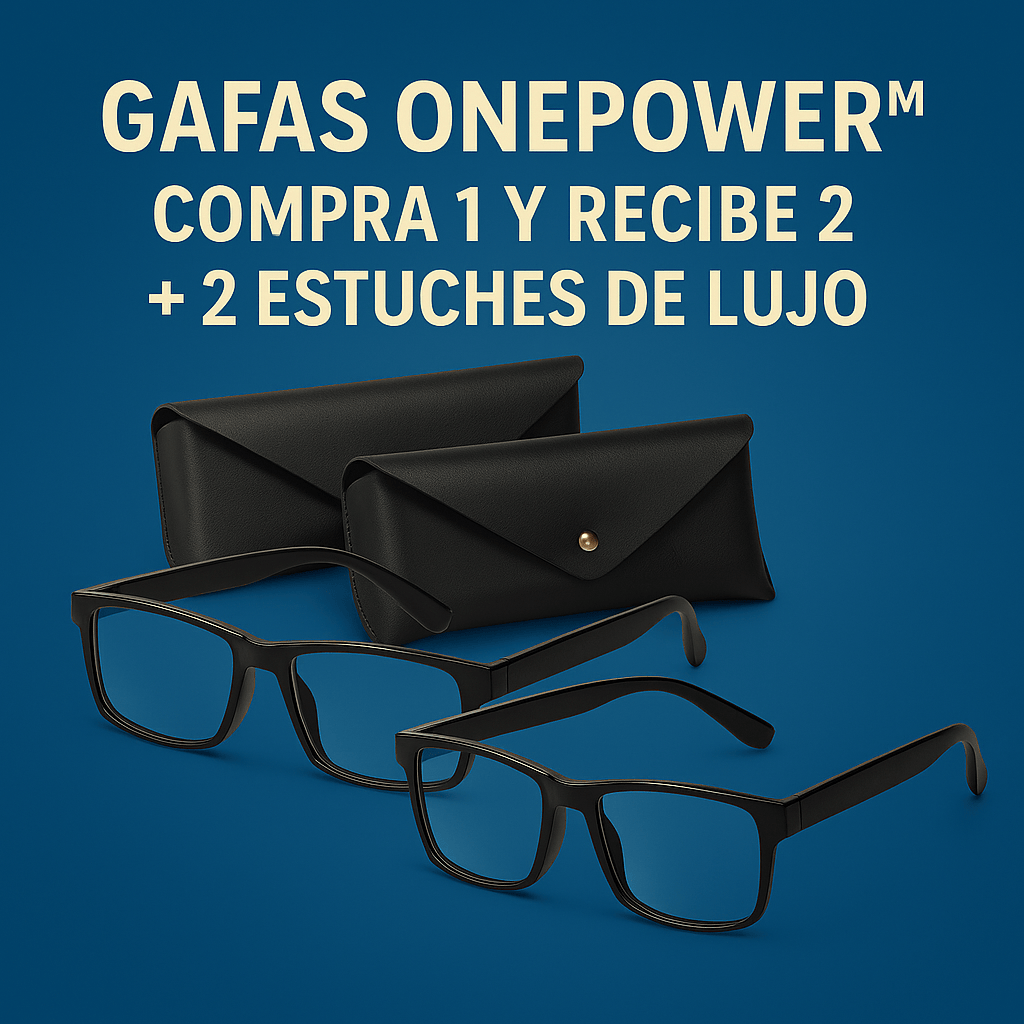 Gafas OnePower™ – Visión clara inmediata | COMPRA 1 Y RECIBE 2 + 2 Estuches de Lujo GRATIS