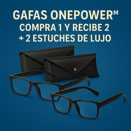 Gafas OnePower™ – Visión clara inmediata | COMPRA 1 Y RECIBE 2 + 2 Estuches de Lujo GRATIS
