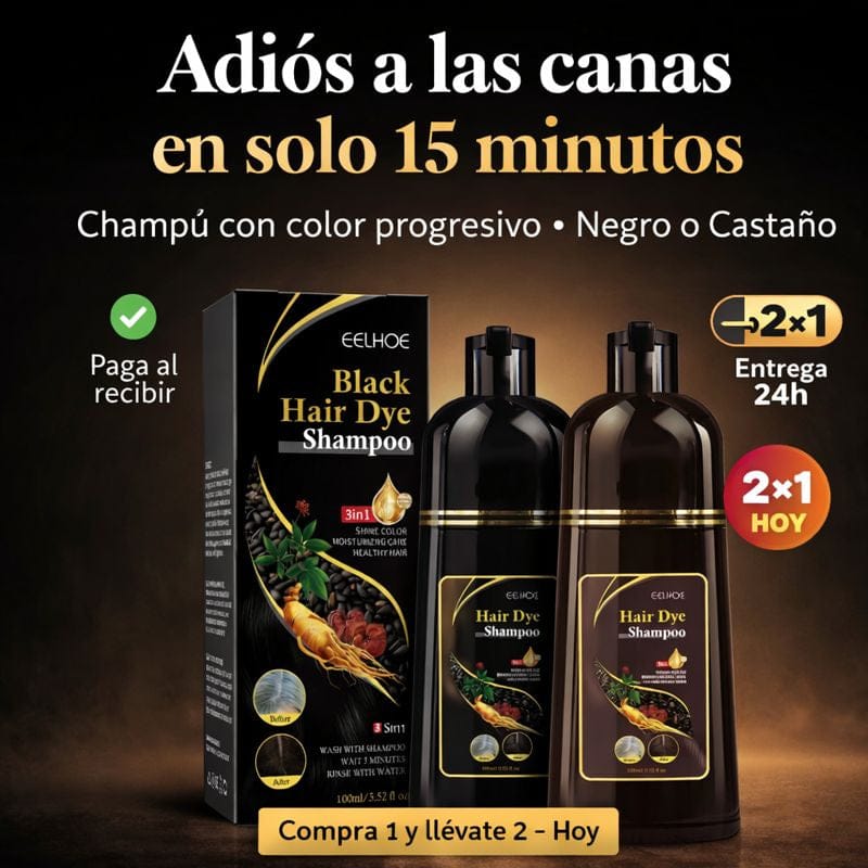 [¡COMPRA 1 Y LLÉVATE 2!] CHAMPÚ PARA CANAS + ENVÍO GRÁTIS - PAGA AL RECIBIR