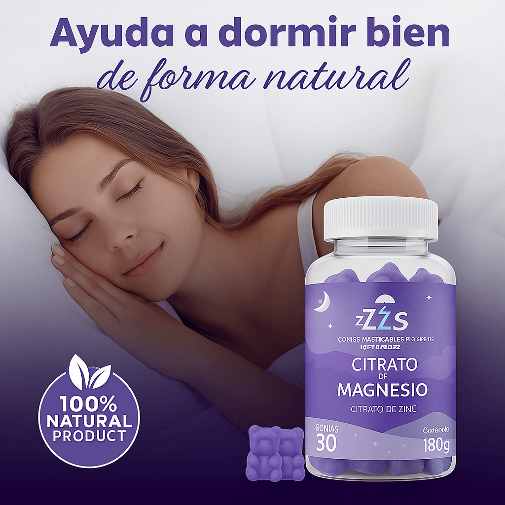 Gomitas Citrato de Magnesio - Para Estrés, Sueño y Ansiedad ¡ÚLTIMAS UNIDADES!