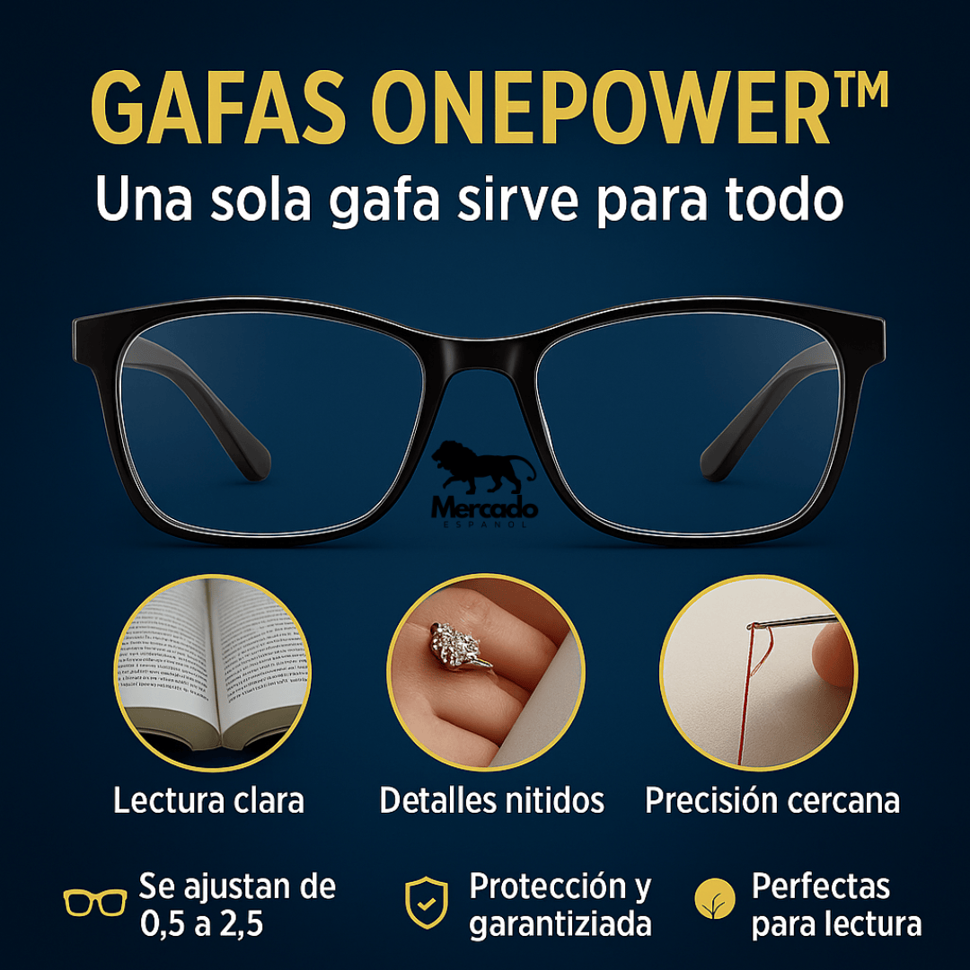 Gafas OnePower™ – Visión clara inmediata | COMPRA 1 Y RECIBE 2 + 2 Estuches de Lujo GRATIS