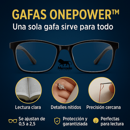 Gafas OnePower™ – Visión clara inmediata | COMPRA 1 Y RECIBE 2 + 2 Estuches de Lujo GRATIS