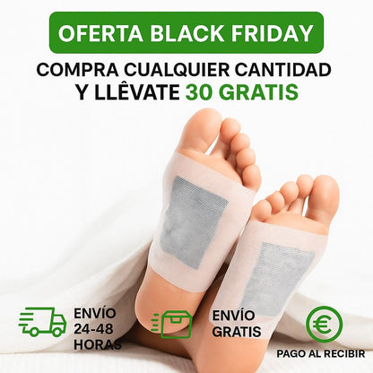 Parches Desintoxicantes para Pies 30 unidades + 30 Gratis