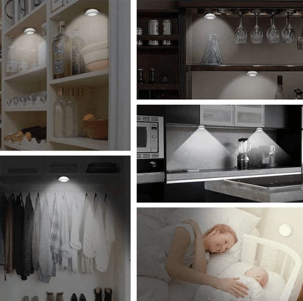 Set 3 Luces LED Inalambricas Con Control Remoto